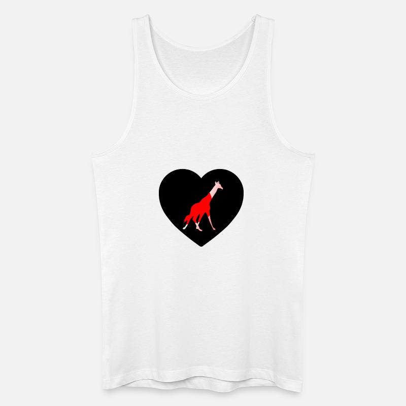 Giraffe - Männer Bio Tank Top - Weiß
