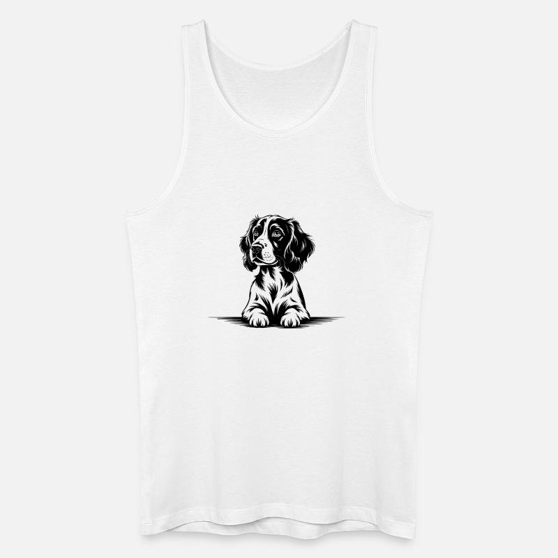 Cocker Spaniel - Männer Bio Tank Top - Weiß