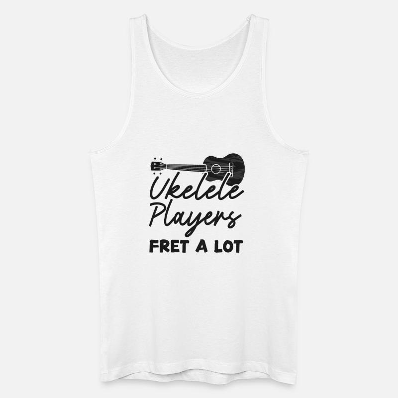 Hawaiian Ukulele Uke Ukulele - Männer Bio Tank Top - Weiß