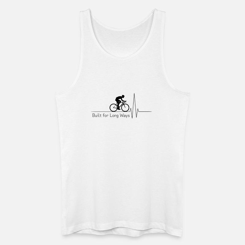 Built for Long Ways - Männer Bio Tank Top - Weiß