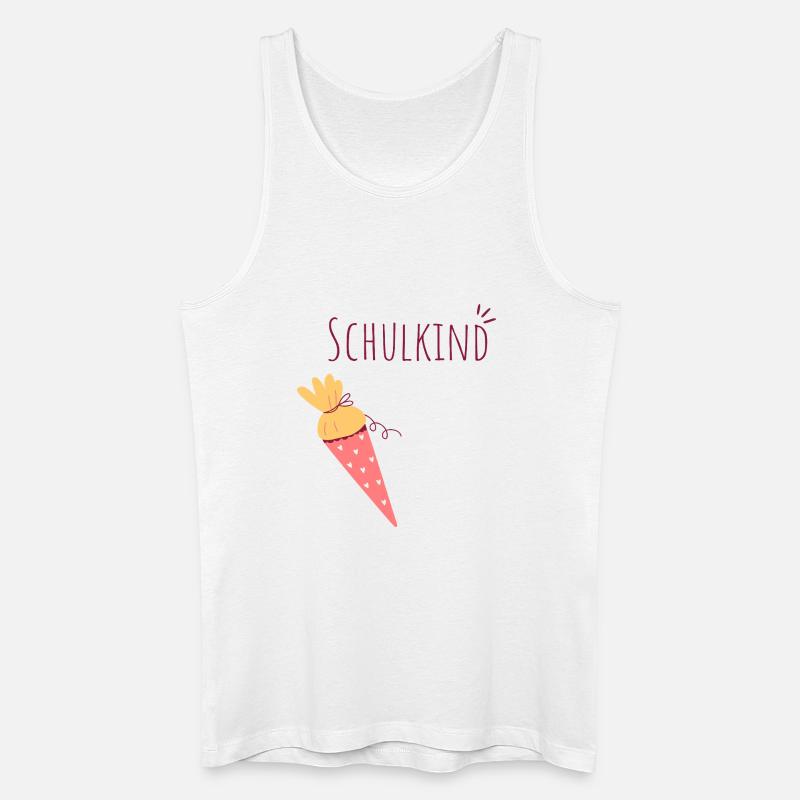 Schulkind Eiskegel Design - Männer Bio Tank Top - Weiß