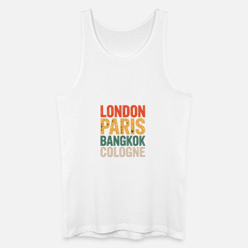 Cologne Köln - Männer Bio Tank Top - Weiß