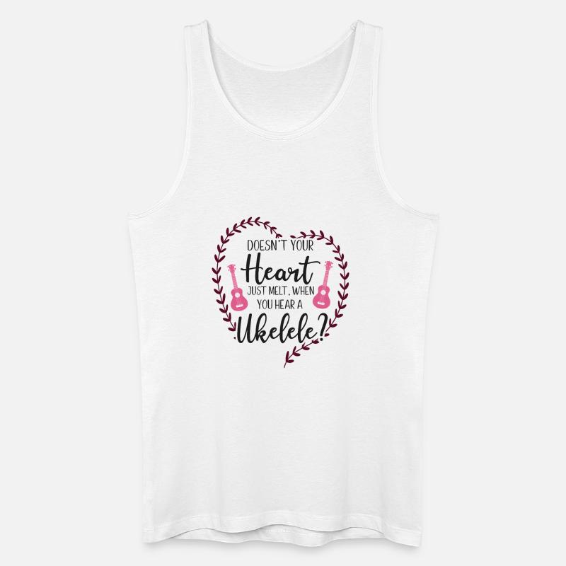 Hawaiian Ukulele Uke Doesn't Your - Männer Bio Tank Top - Weiß