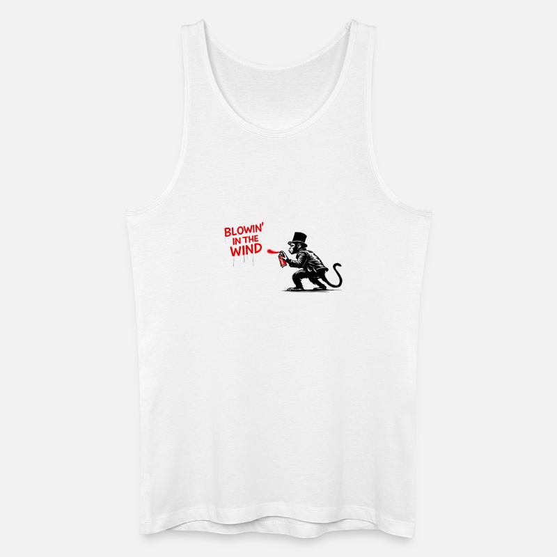 Windspray-Affe Graffiti - Männer Bio Tank Top - Weiß