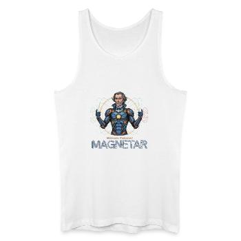 Faraday Magnetar in Rüstung - Männer Bio Tank Top - Weiß - Vorne
