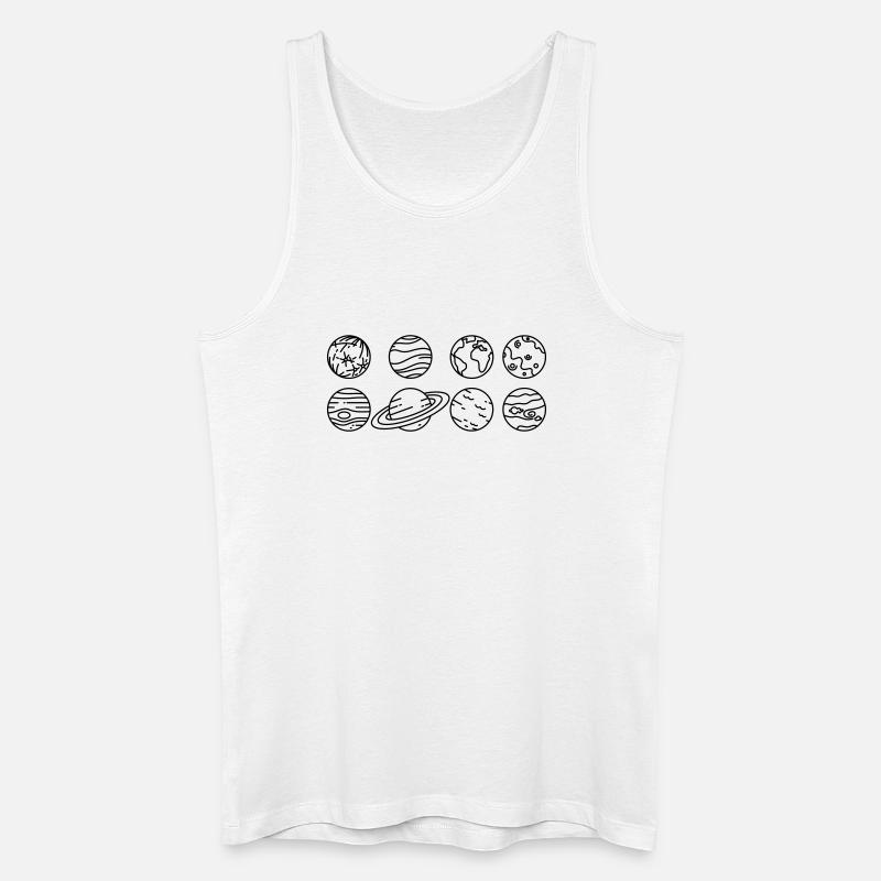 Solar System Planets – Solar System Space - Men’s Organic Tank Top - white
