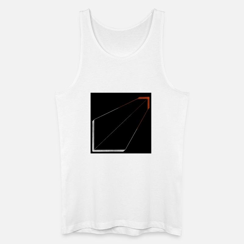 Silent Structure - Männer Bio Tank Top - Weiß