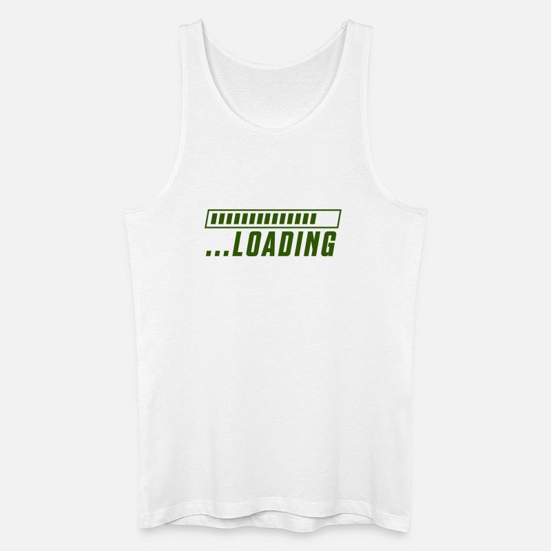 Loading - Männer Bio Tank Top - Weiß