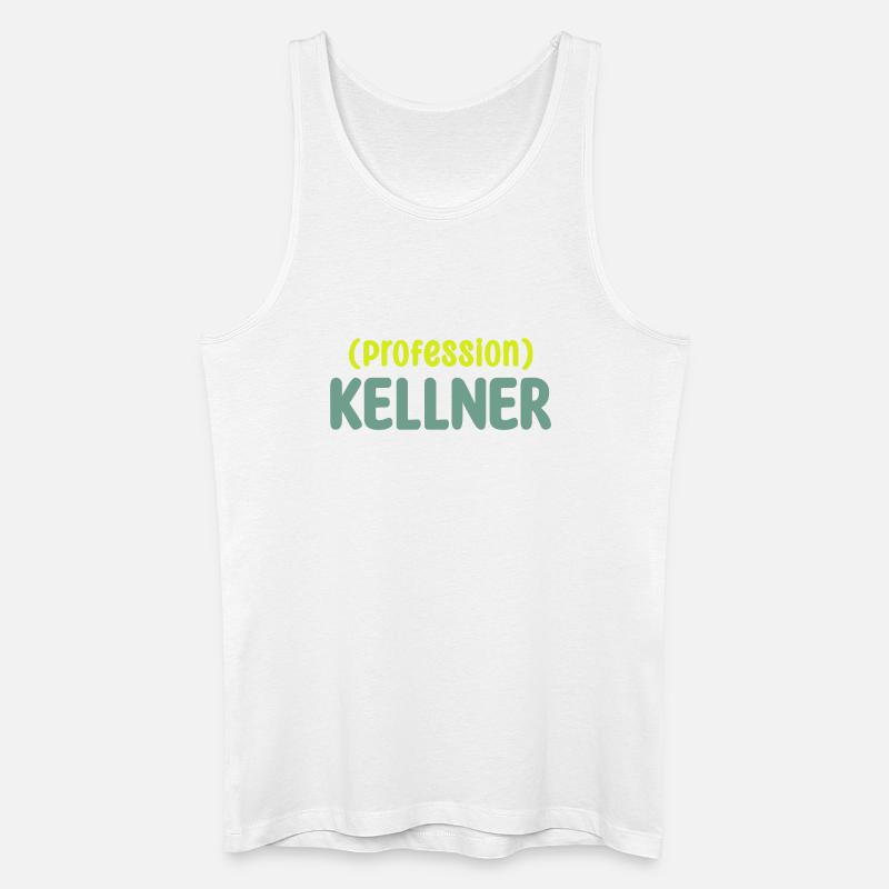 kellner - Männer Bio Tank Top - Weiß