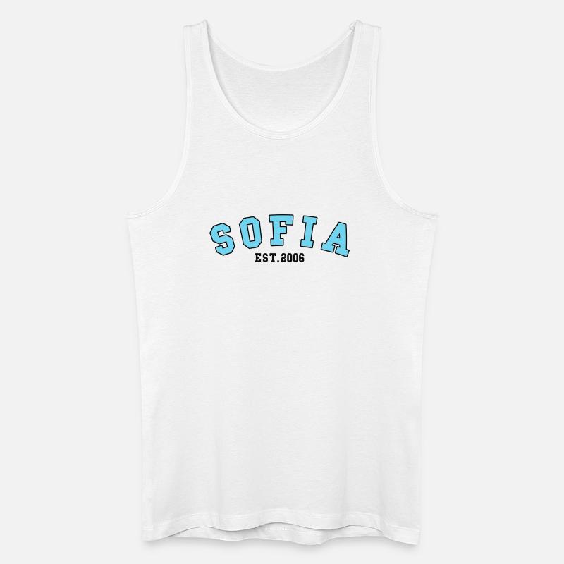 Sofia gegründet 2006 - Männer Bio Tank Top - Weiß