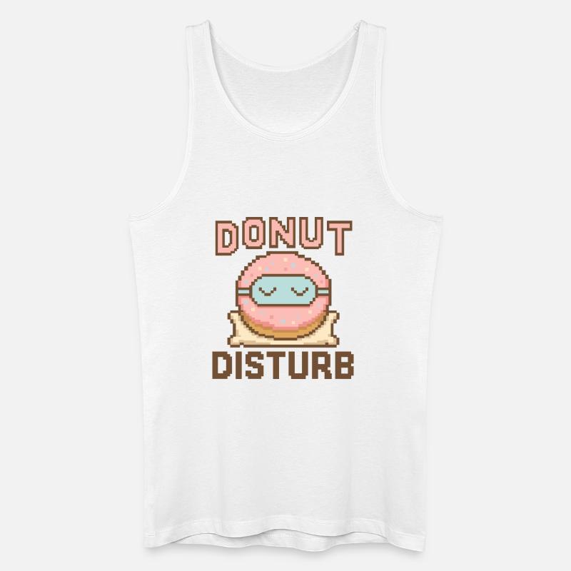Donut Disturb – Süßer Schlafmodus - Männer Bio Tank Top - Weiß