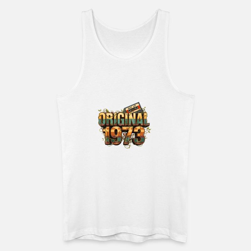 Original 1973 Retro - Männer Bio Tank Top - Weiß