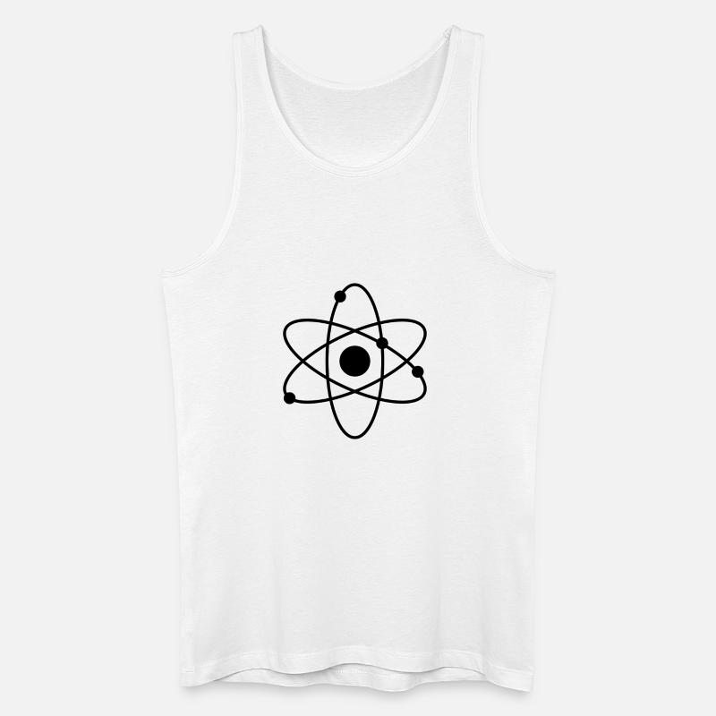 Atom - Männer Bio Tank Top - Weiß