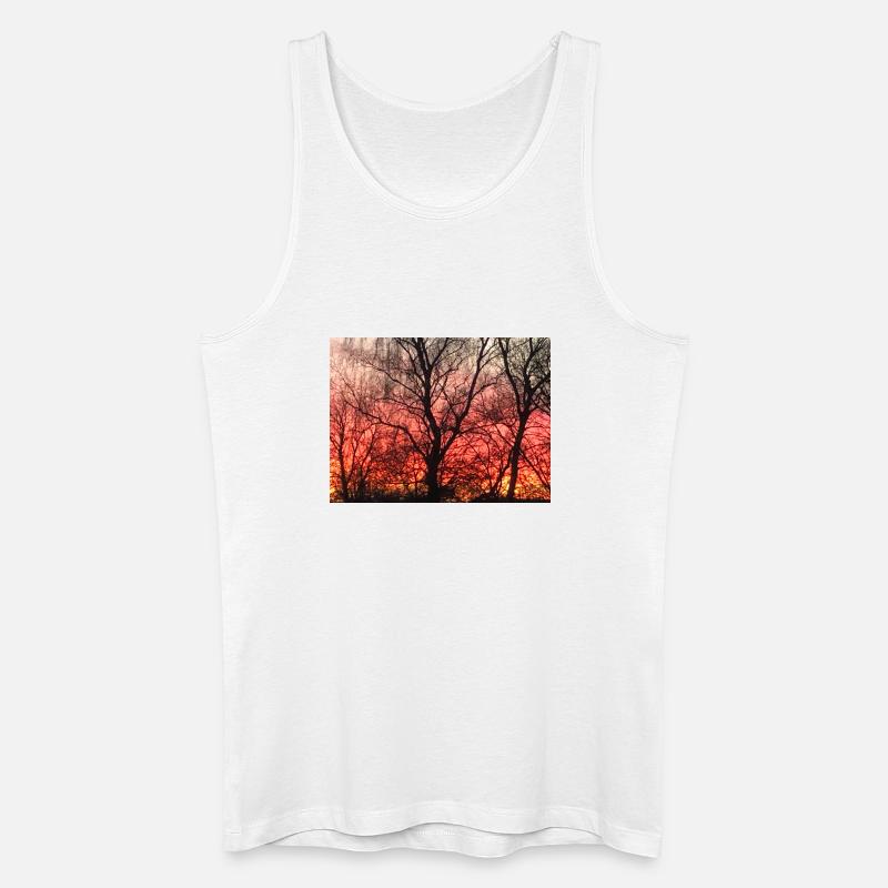 Abendrot - Männer Bio Tank Top - Weiß