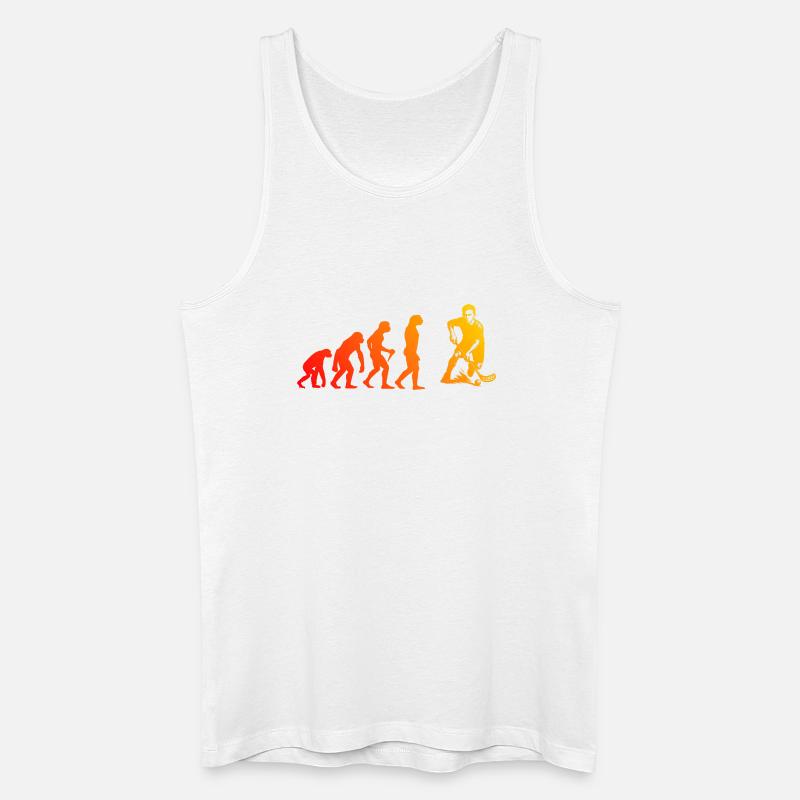 Modernes Floorball Artwork - Männer Bio Tank Top - Weiß