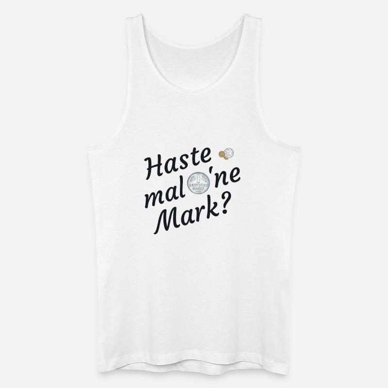 Haste Mal Eine Mark Nostalgie - Männer Bio Tank Top - Weiß