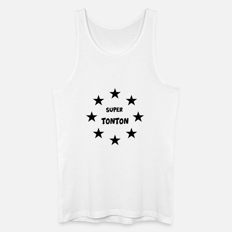 Super-Onkel - Männer Bio Tank Top - Weiß