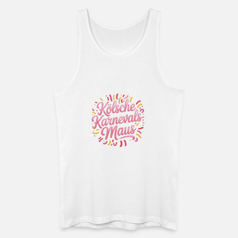 Kölsche Karnevalsmaus Karneval Köln Kölner Maus - Männer Bio Tank Top - Weiß