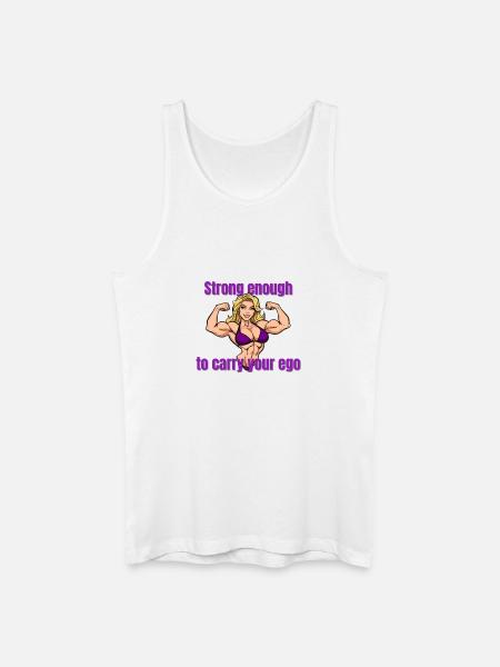 Strong muscles, ego carrier - Men’s Organic Tank Top - white