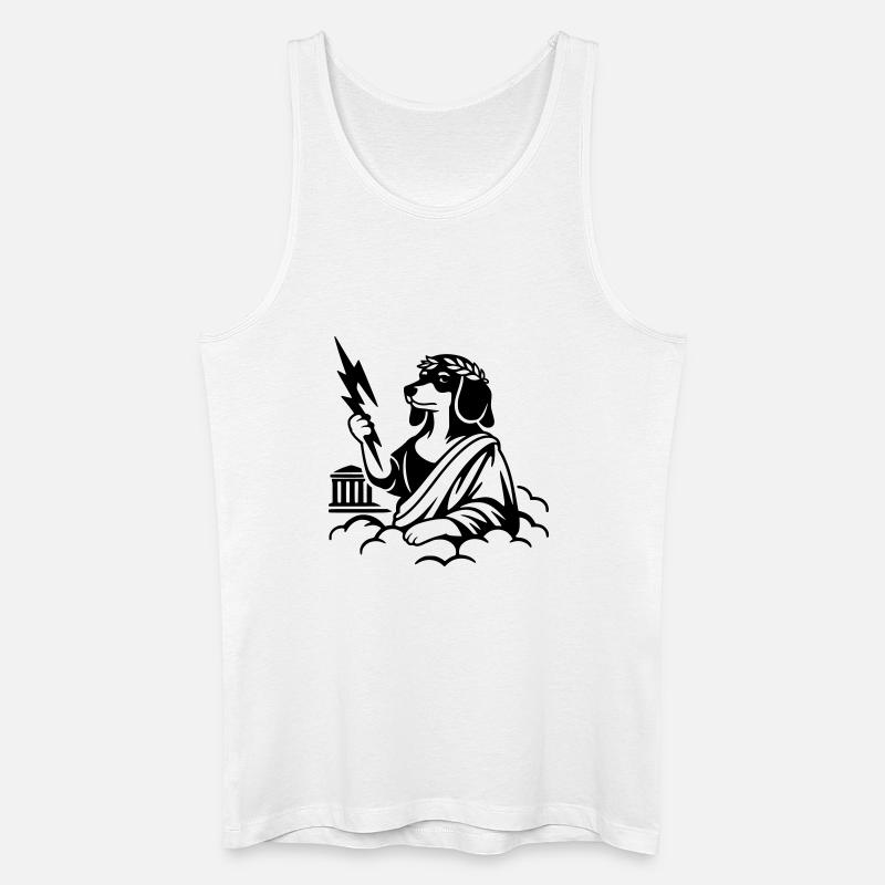 Zeus Wursto's Dachshund - Men’s Organic Tank Top - white