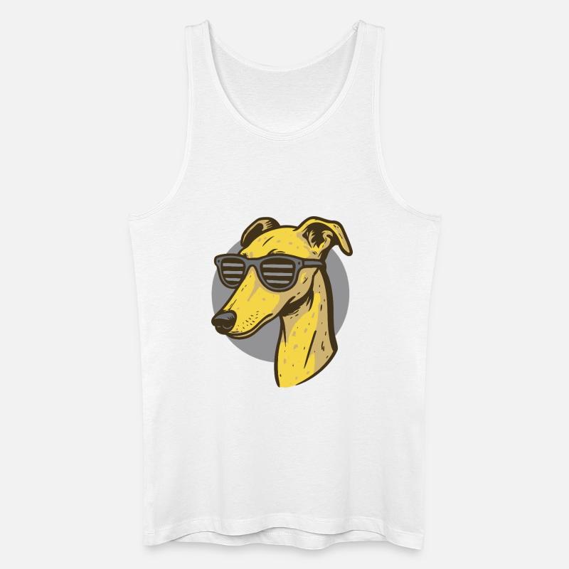 Windhund, Galgo - Männer Bio Tank Top - Weiß