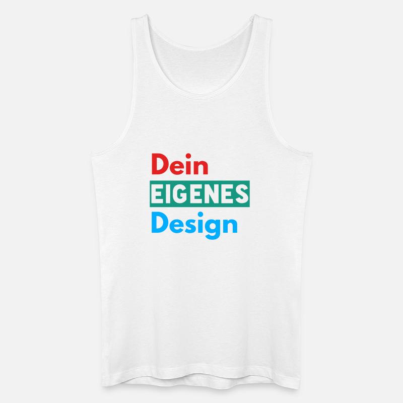 Dein Eigenes Design - Männer Bio Tank Top - Weiß