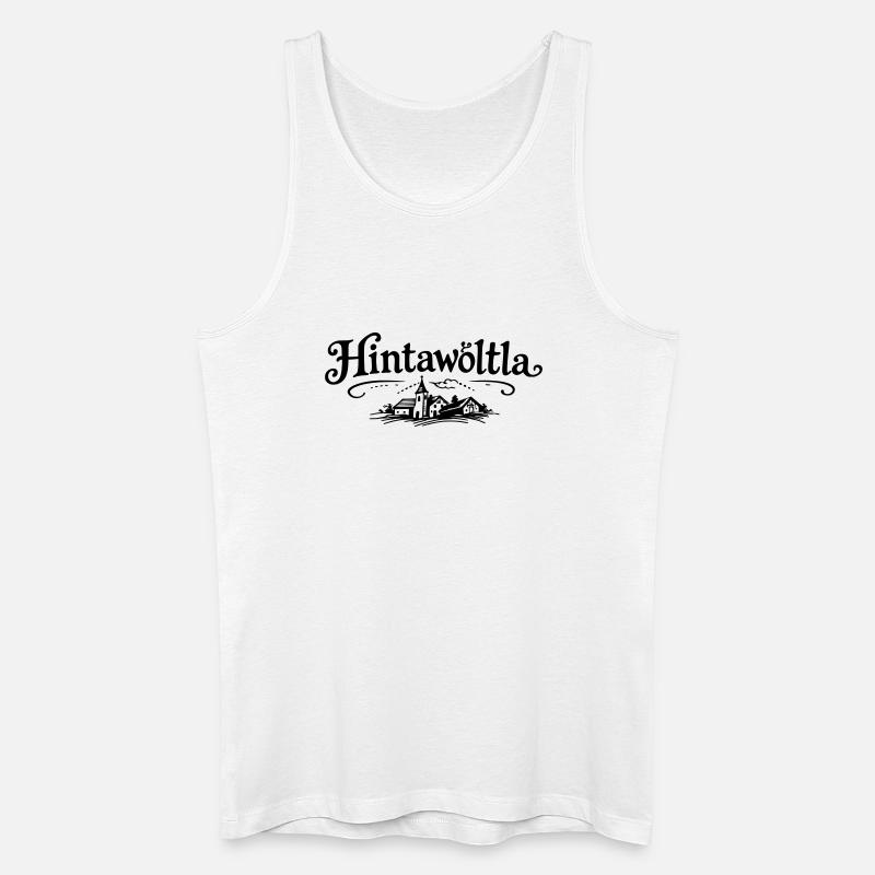 Hintawötla - Männer Bio Tank Top - Weiß