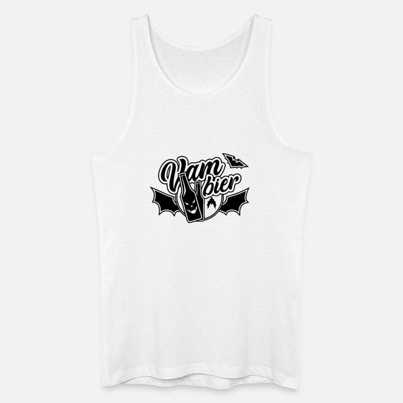 Vam-Bier, Bier, Vampier - Männer Bio Tank Top - Weiß