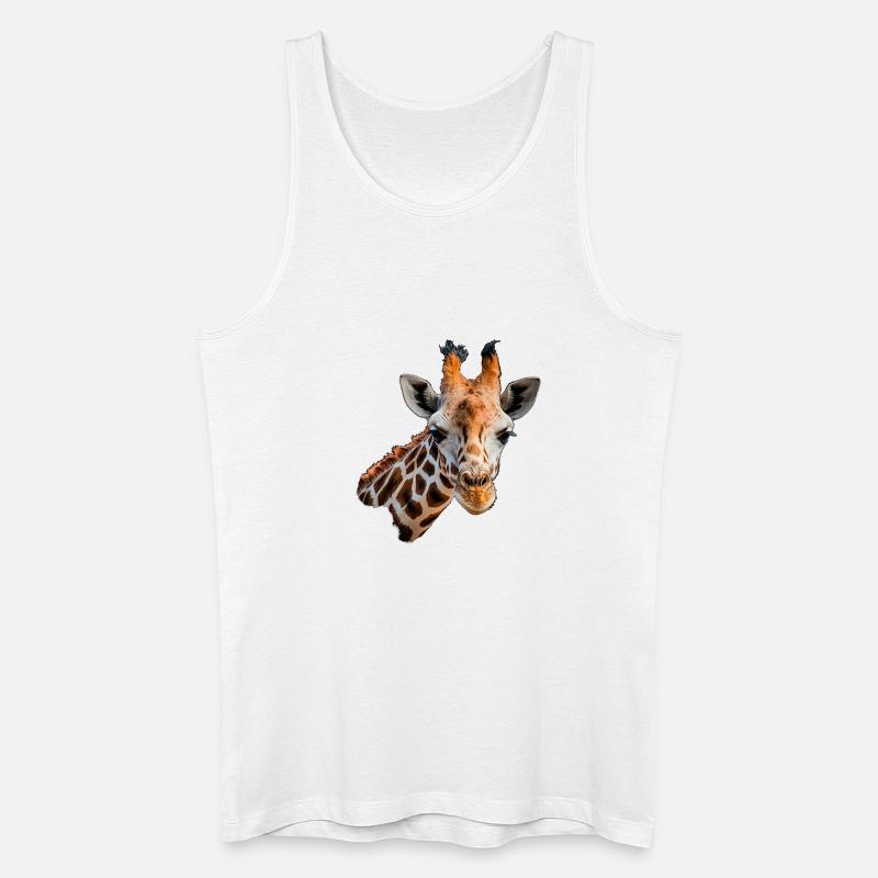 giraffenkopf - Männer Bio Tank Top - Weiß