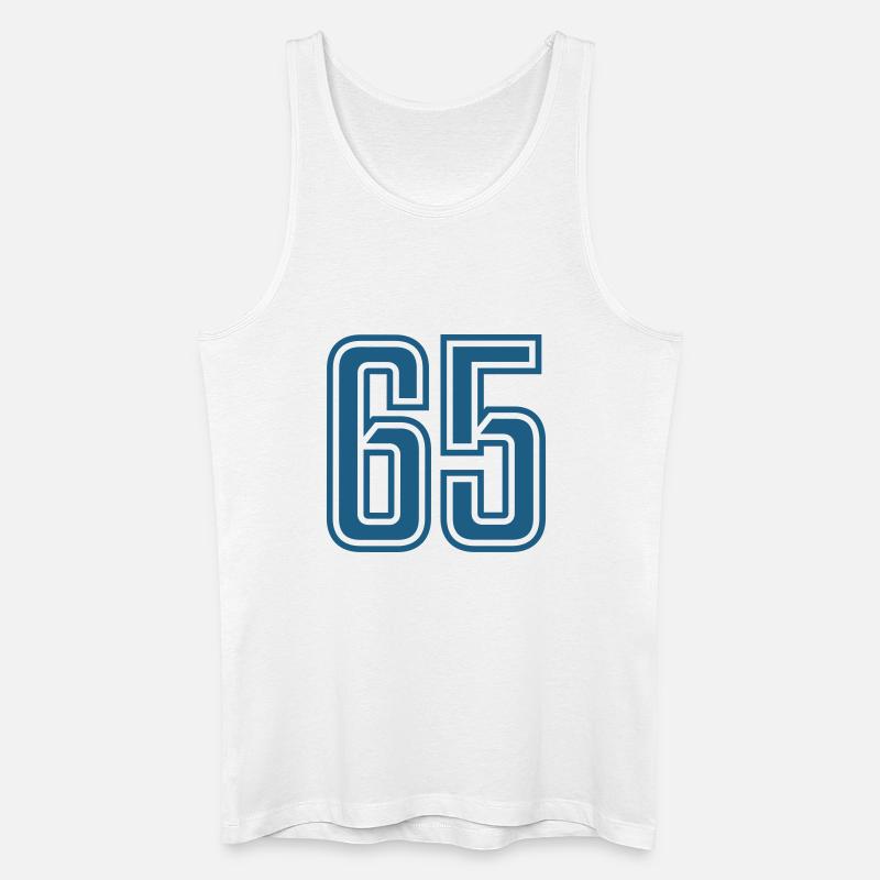 65 - Männer Bio Tank Top - Weiß