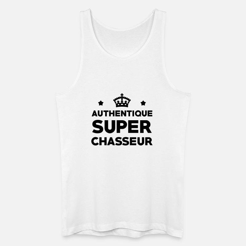 Authentischer Super Hunter - Männer Bio Tank Top - Weiß