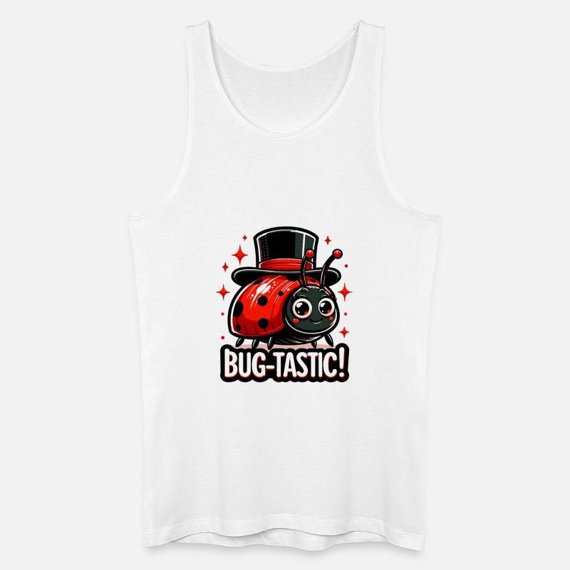 Bug-Tastic: Ladybug Magic Hat - Men’s Organic Tank Top - white