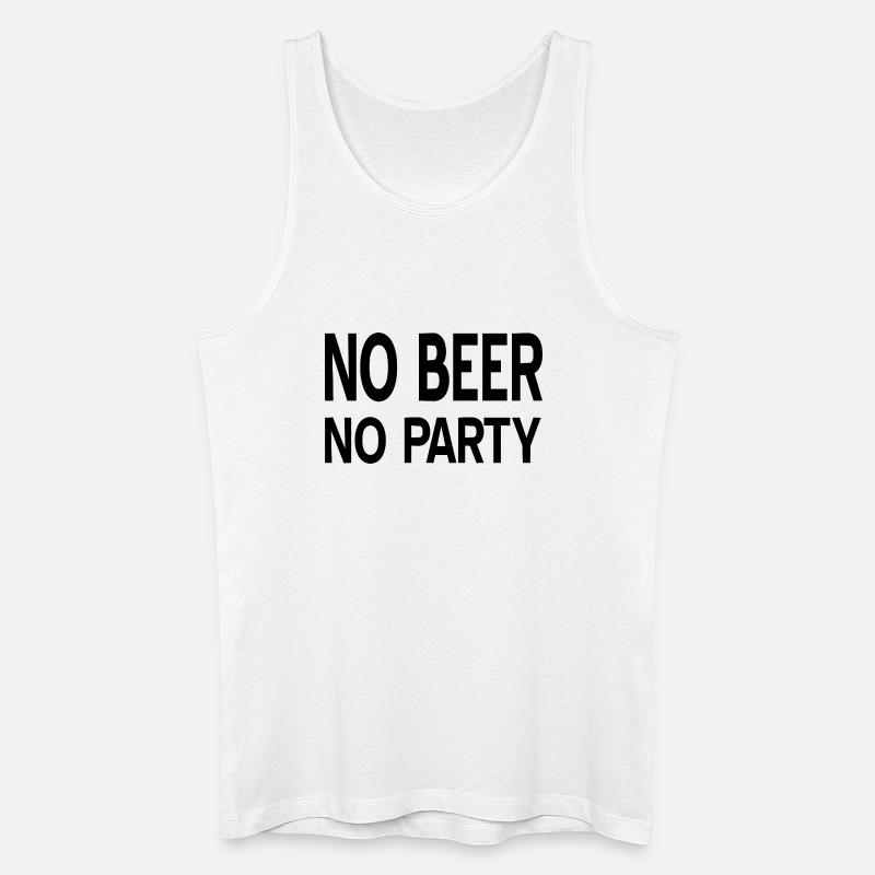 Bier - Männer Bio Tank Top - Weiß