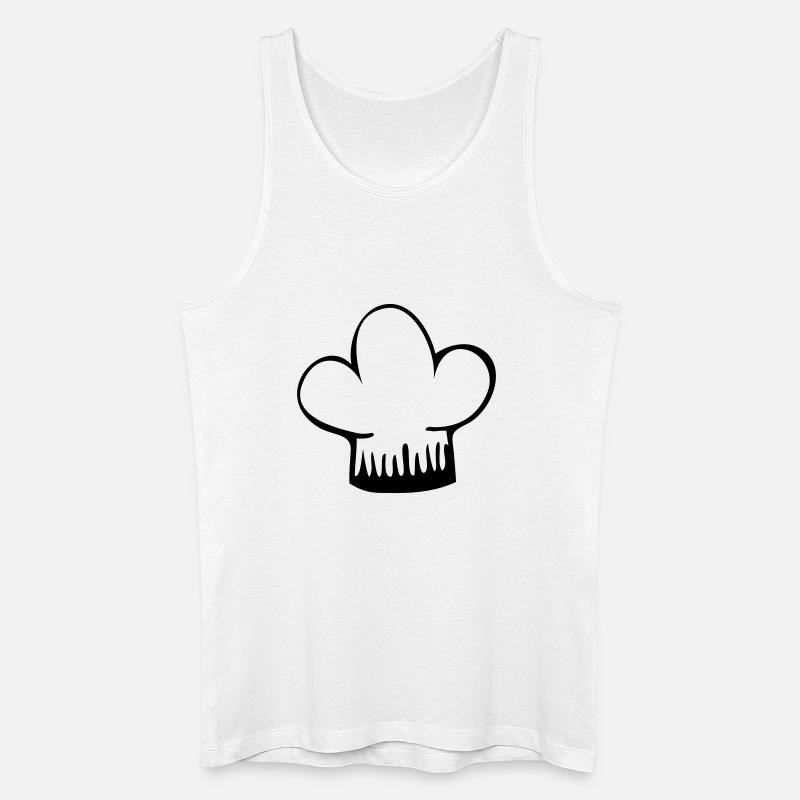 Kochmütze - Männer Bio Tank Top - Weiß