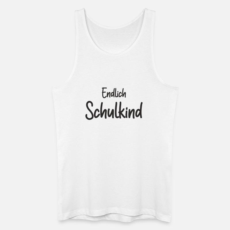 Endlich Schulkind - Einschulung Erstklässler - Männer Bio Tank Top - Weiß