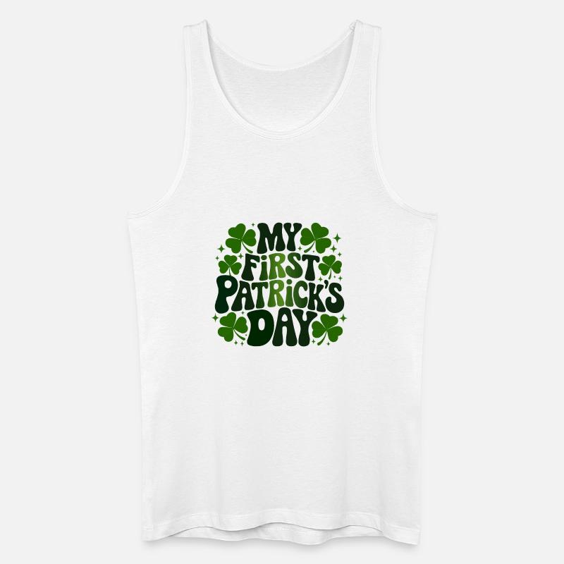 My First St Patricks Day - Männer Bio Tank Top - Weiß