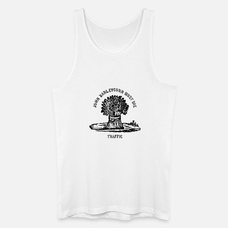 Gerstenkordel - Männer Bio Tank Top - Weiß