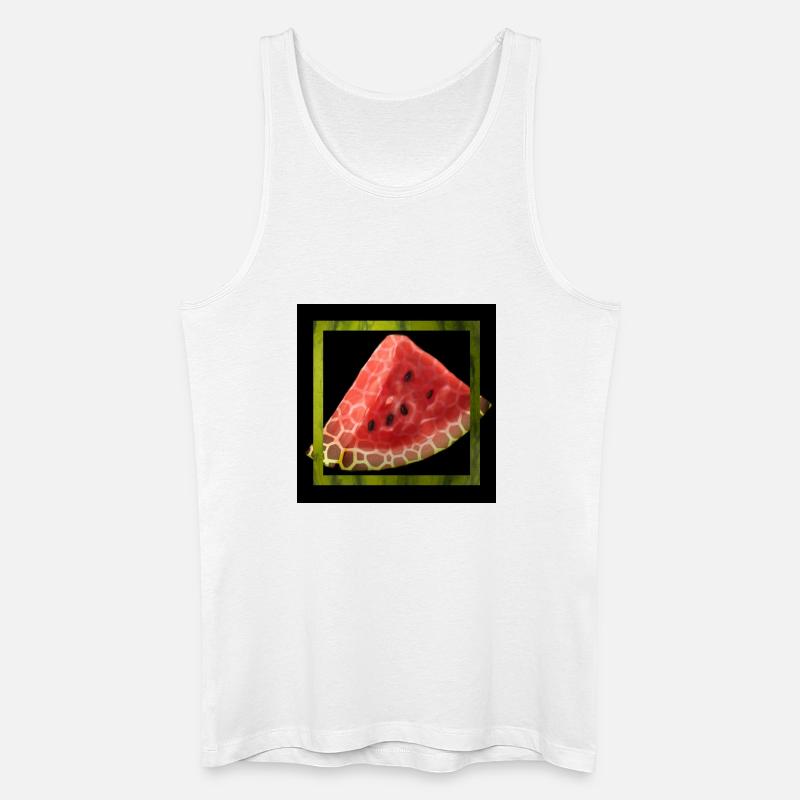 Abstrakte Wassermelone - Männer Bio Tank Top - Weiß