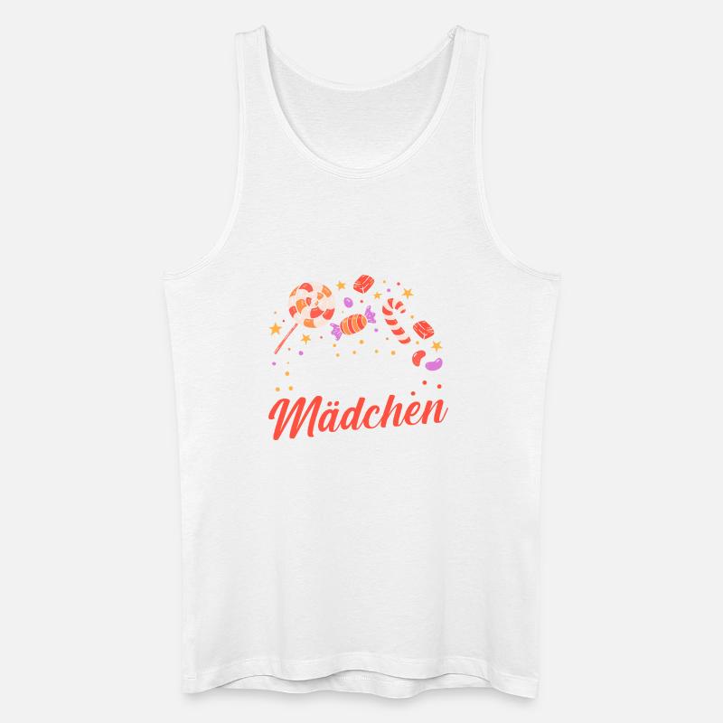 Süschigkeiten Naschkatze Süßes Mädchen - Männer Bio Tank Top - Weiß