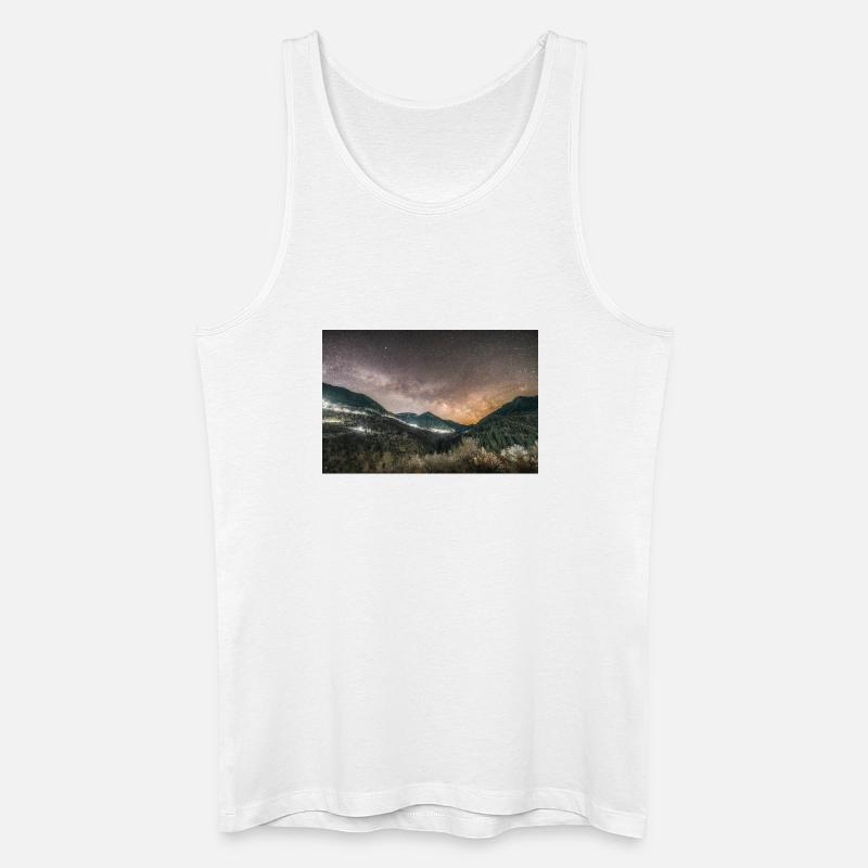Die Milchstraße oberhalb der Agrafa-Berge - Männer Bio Tank Top - Weiß