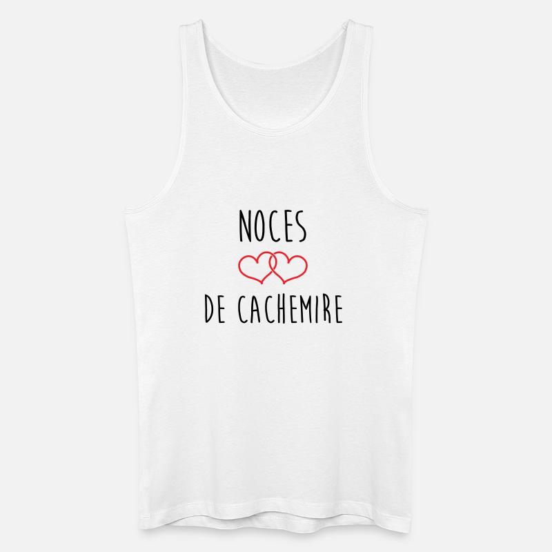 Kaschmirhochzeit 47 Jahre Ehe - Männer Bio Tank Top - Weiß