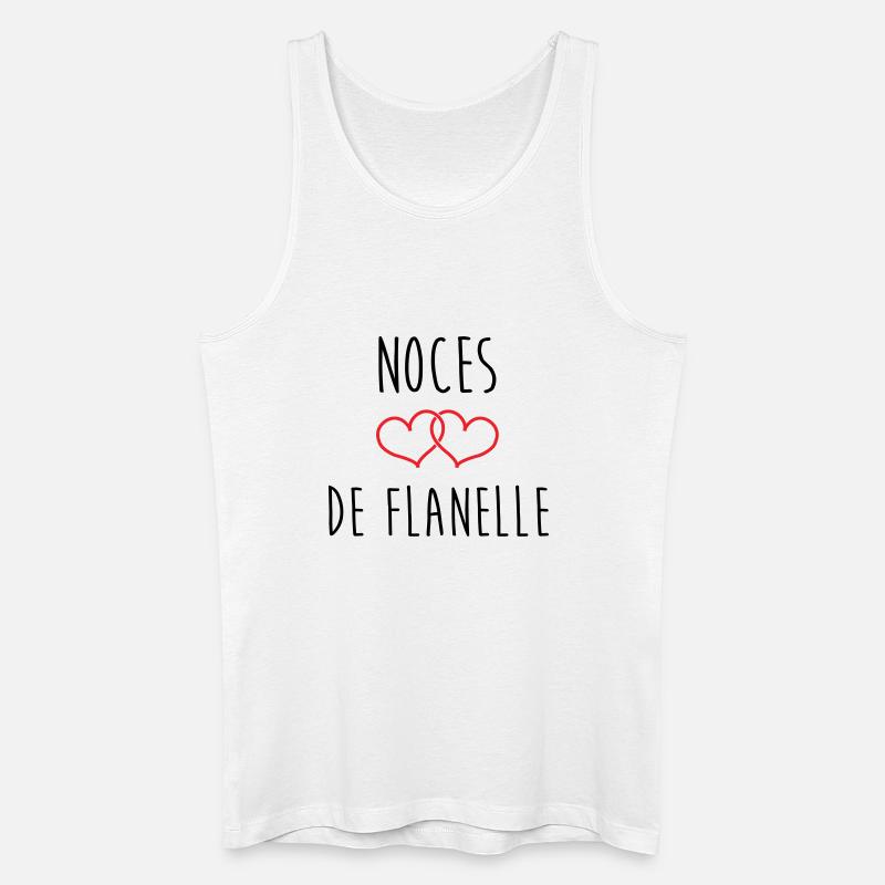 Flannel-Hochzeit – 43 Jahre Ehe - Männer Bio Tank Top - Weiß