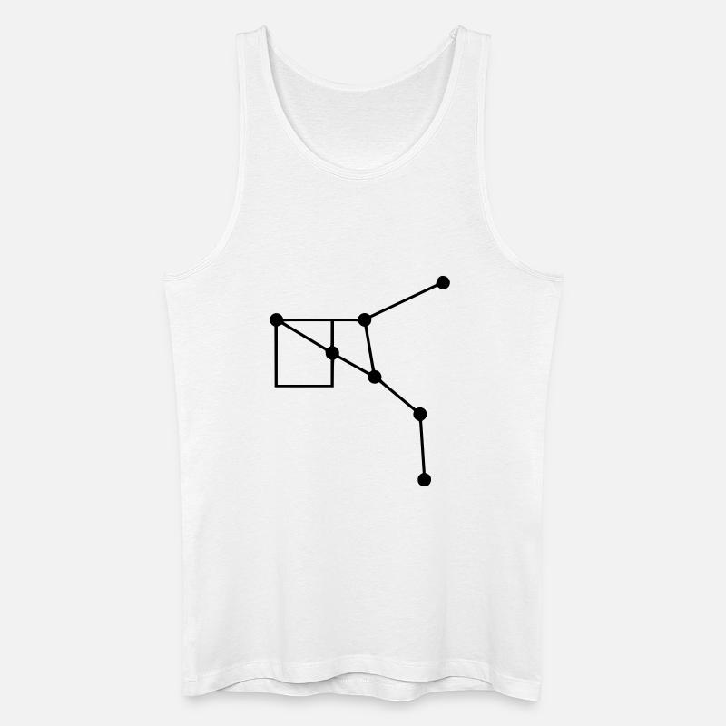 Sternbild Geometrie Linien - Männer Bio Tank Top - Weiß