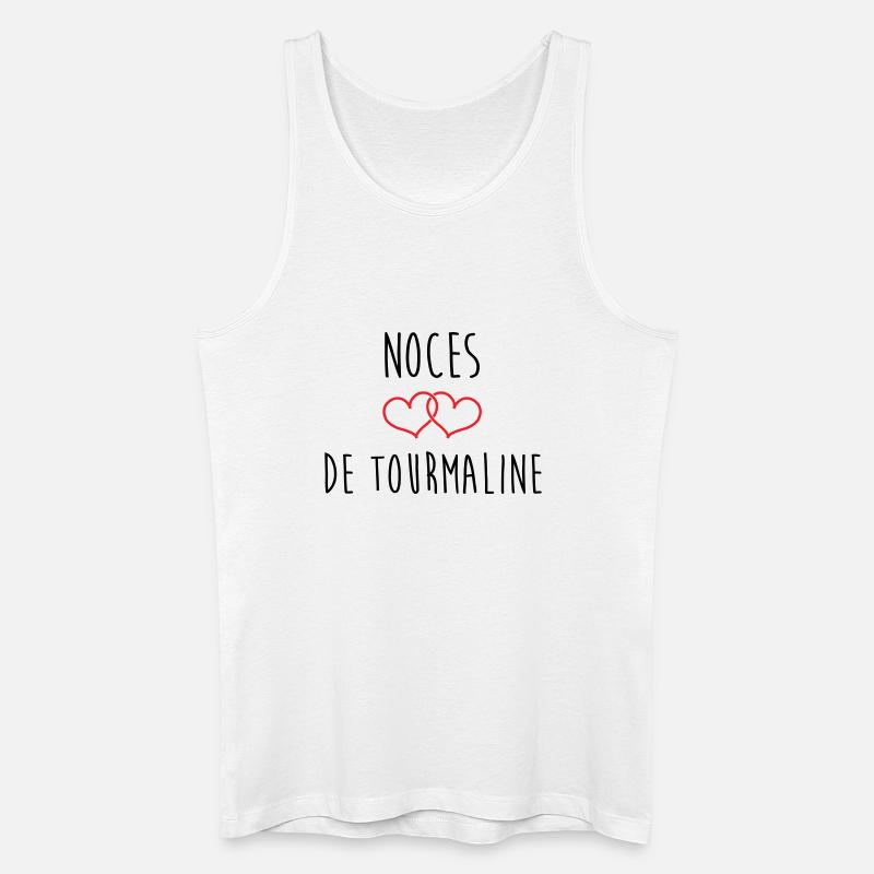 Turmalin-Hochzeit 52 Jahre Ehe - Männer Bio Tank Top - Weiß