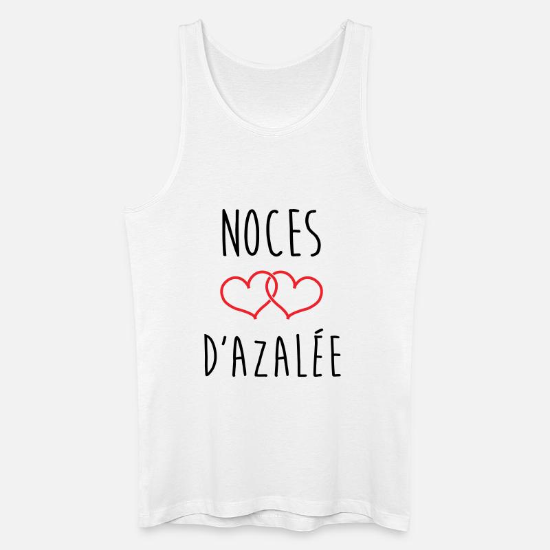 Azaleas Hochzeit 57 Jahre Ehe - Männer Bio Tank Top - Weiß