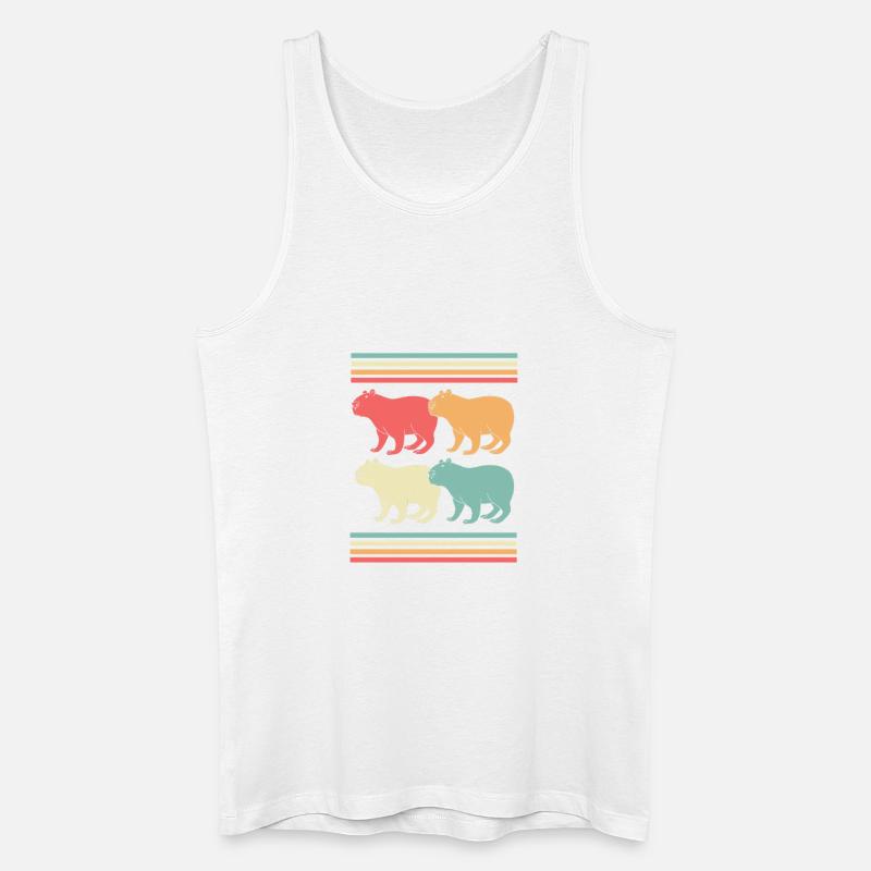 Capibara Capybara - Männer Bio Tank Top - Weiß