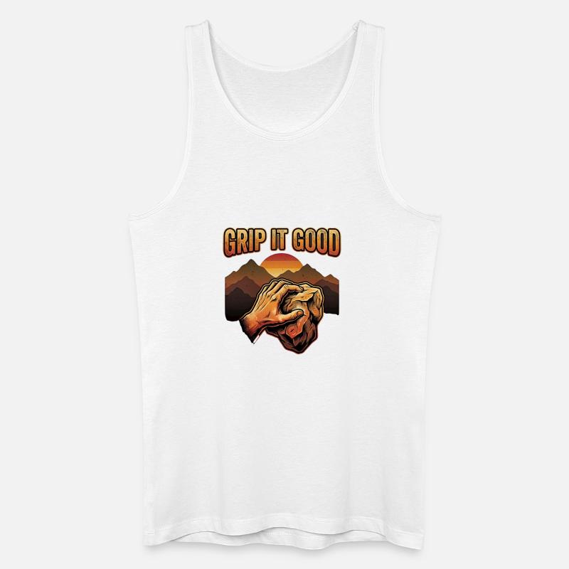 Grip It Good Klettern Bouldern Berge - Männer Bio Tank Top - Weiß