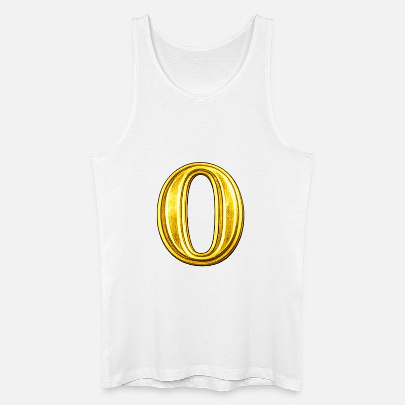 Goldenes O Ornament - Männer Bio Tank Top - Weiß