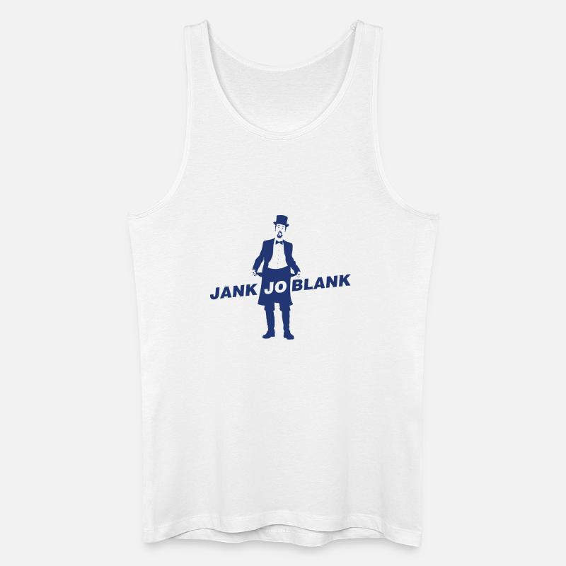 JANK JO BLANK - Männer Bio Tank Top - Weiß