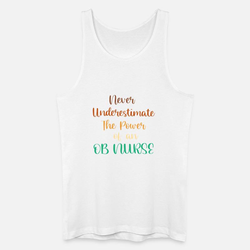 Schwangerschaft Krankenhaus Krankenschwester - Männer Bio Tank Top - Weiß